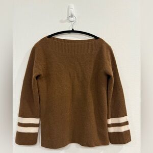 J. Crew Cashmere Boatneck Sweater with bell sleeves